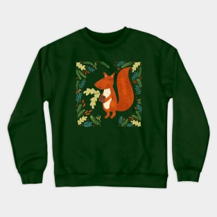 Squirrel with Acorn Crewneck Sweatshirt